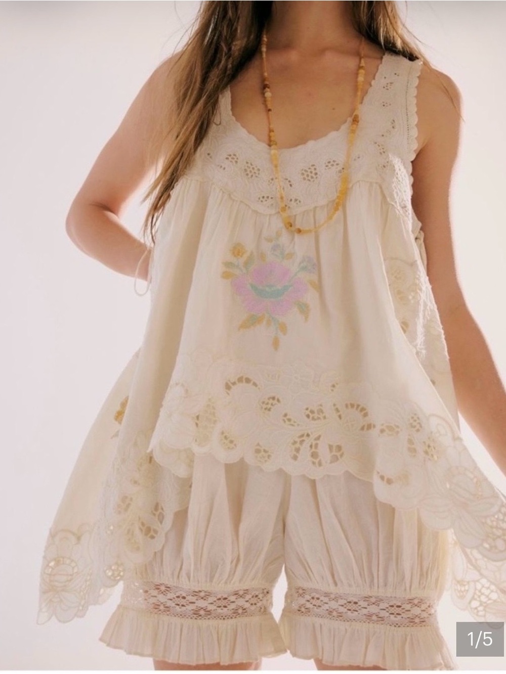 Free People Intimately Eye Catcher Bloomsie Romper